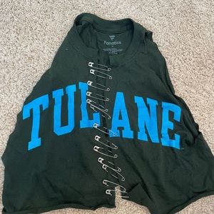 Tulane Paper Clip Tank Top